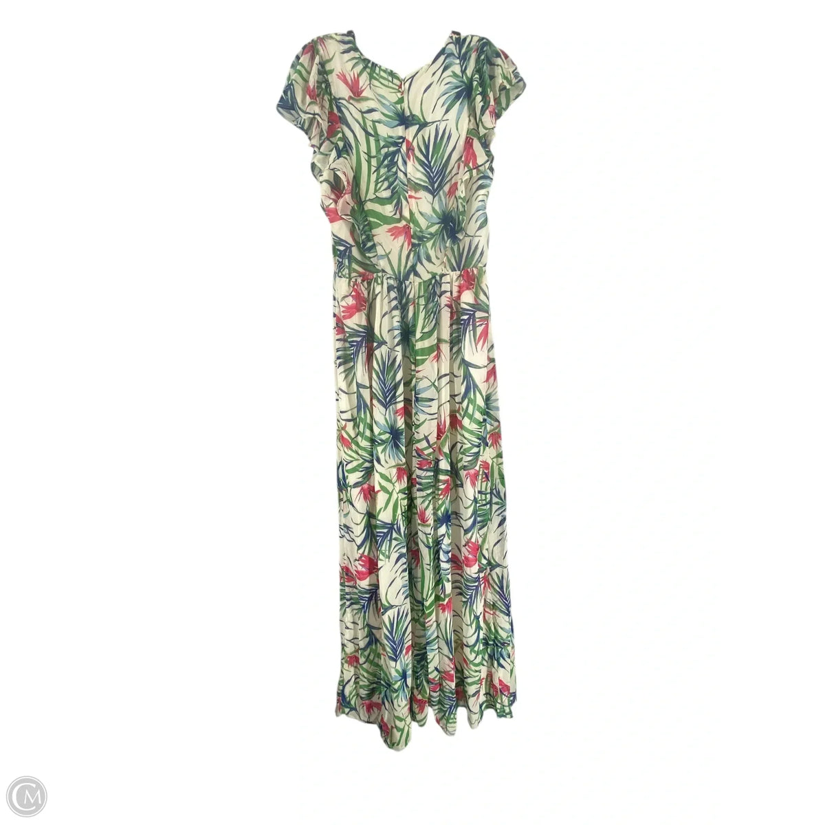Dress Casual Maxi By Clothes Mentor In Floral Print, Size: L