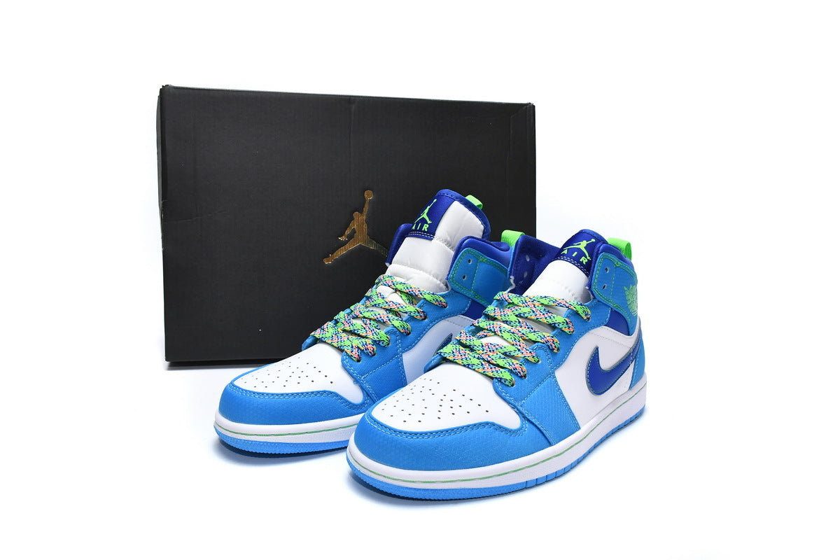 Air Jordan 1 Mid SE Sprite Blue (GS) Reps Sneaker DA8010-400