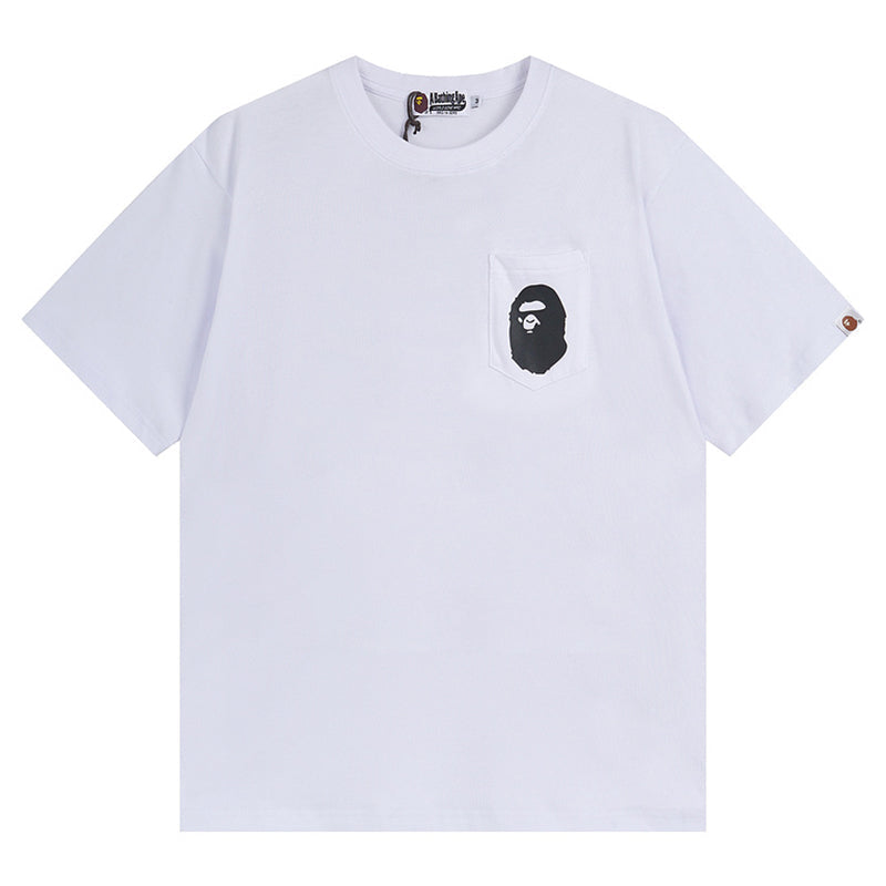 BAPE Big Ape Head Pocket Men's T-Shirt - White