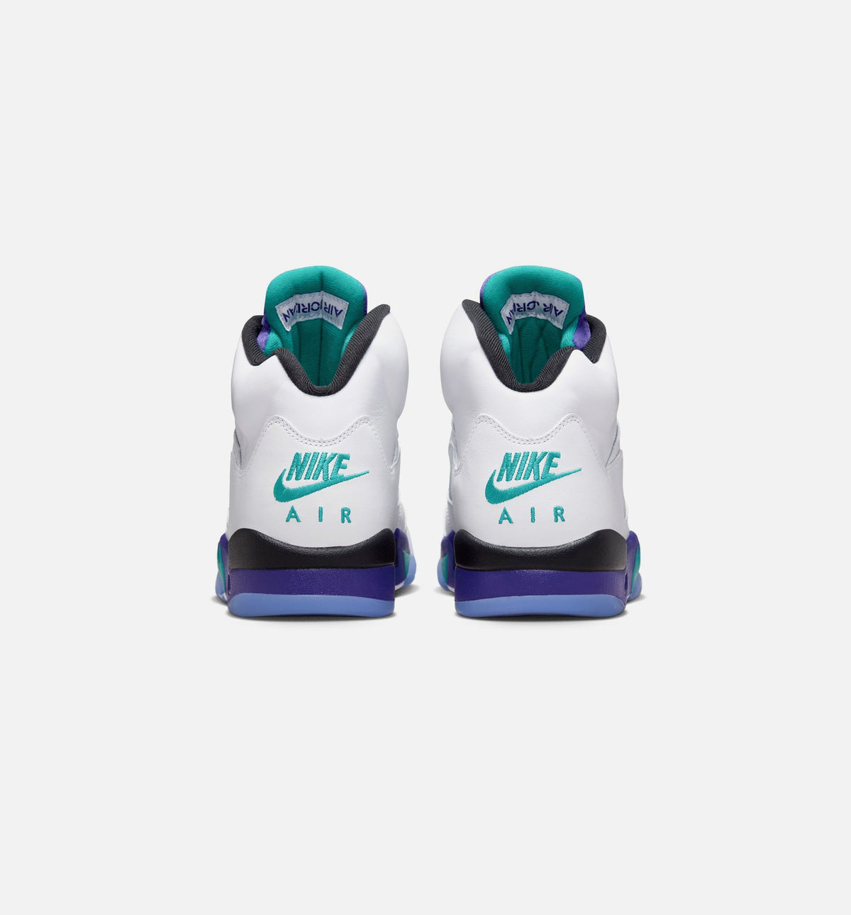 Air Jordan 5 Retro 'Grape' - Men's Lifestyle Sneaker (White/New Emerald/Grape Ice/Black)