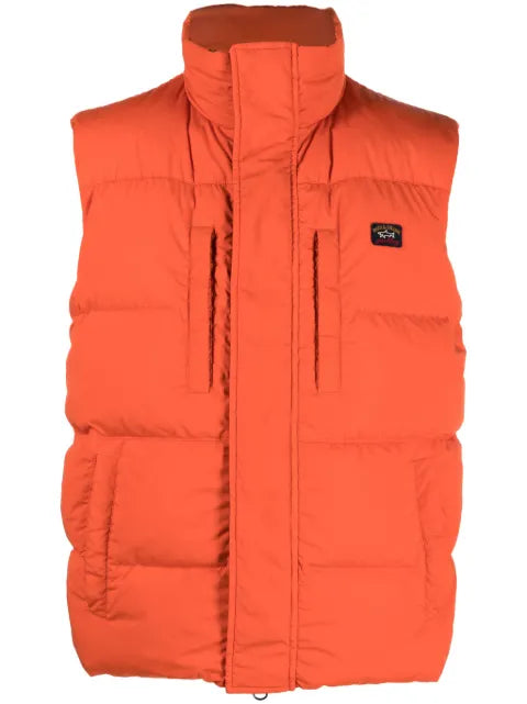 Paul & Shark logo-patch padded gilet