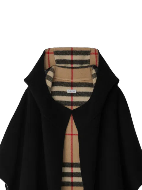 Burberry hooded cashmere cape