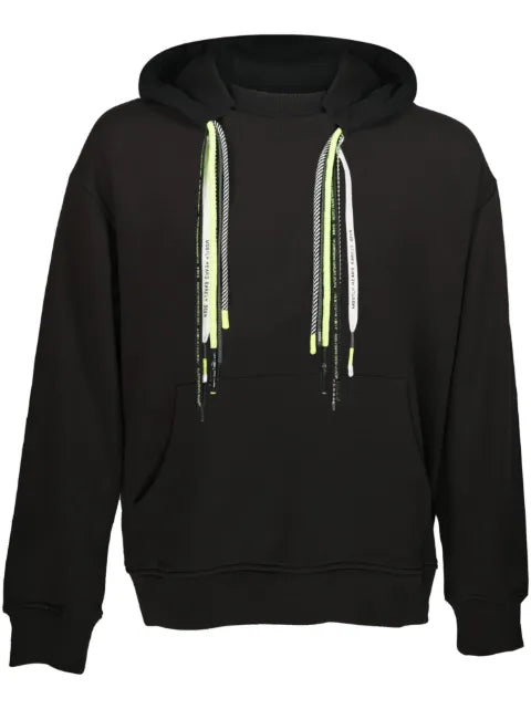 Mostly Heard Rarely Seen panelled cotton hoodie