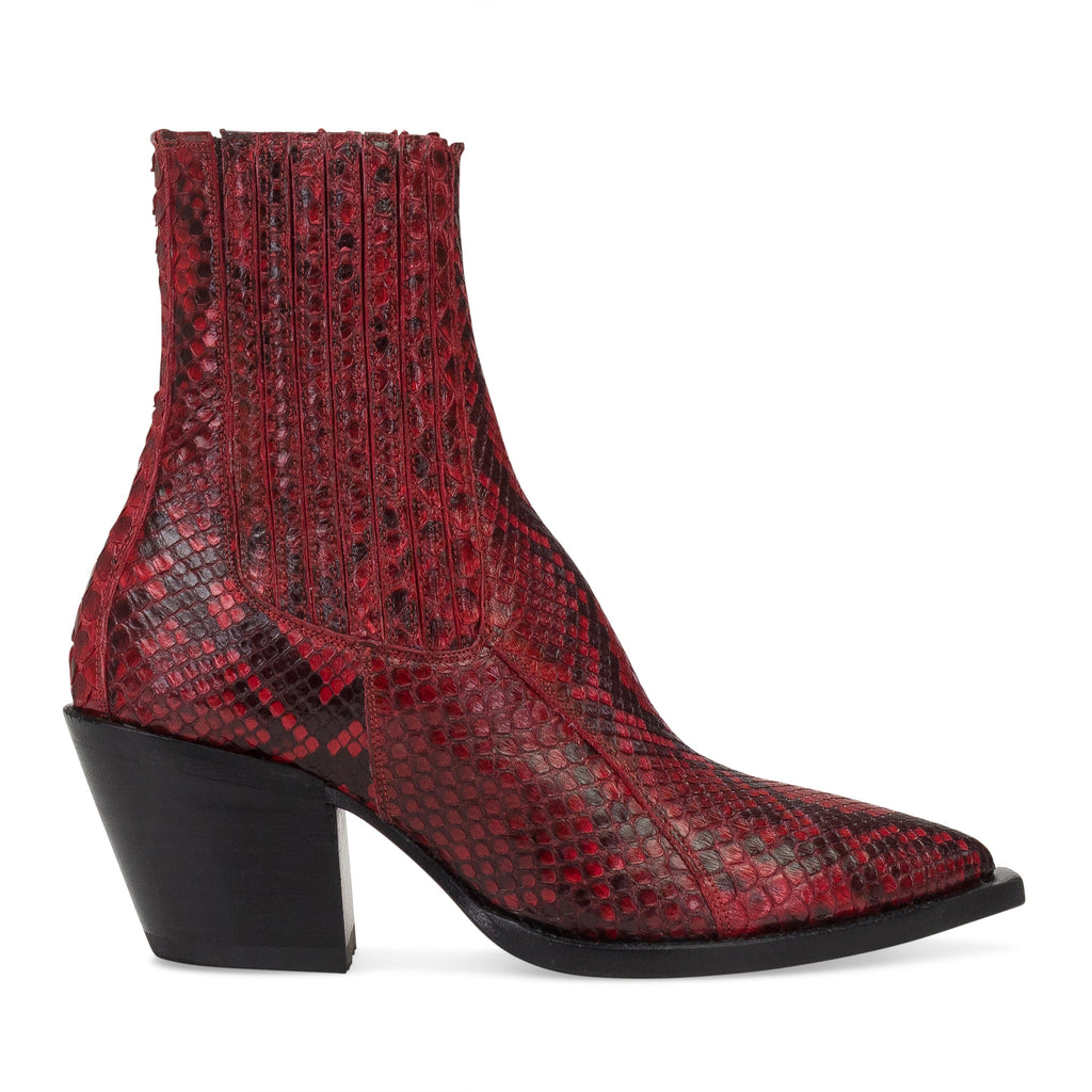 RED MARIA ANKLE BOOTS