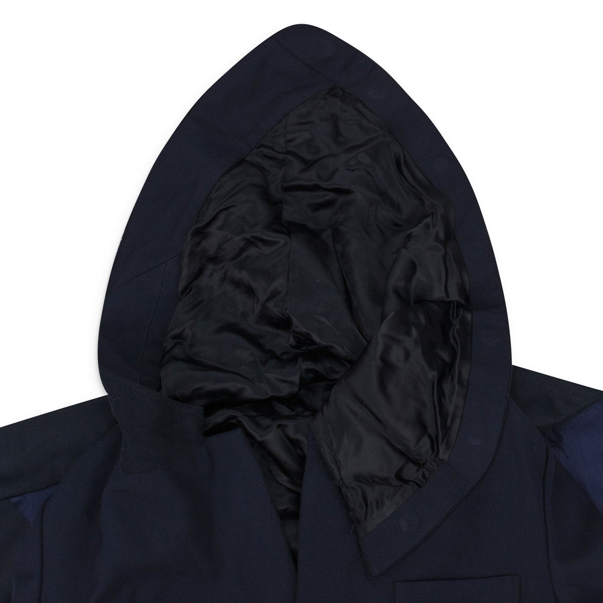 NAVY DRAPED BLAZER
