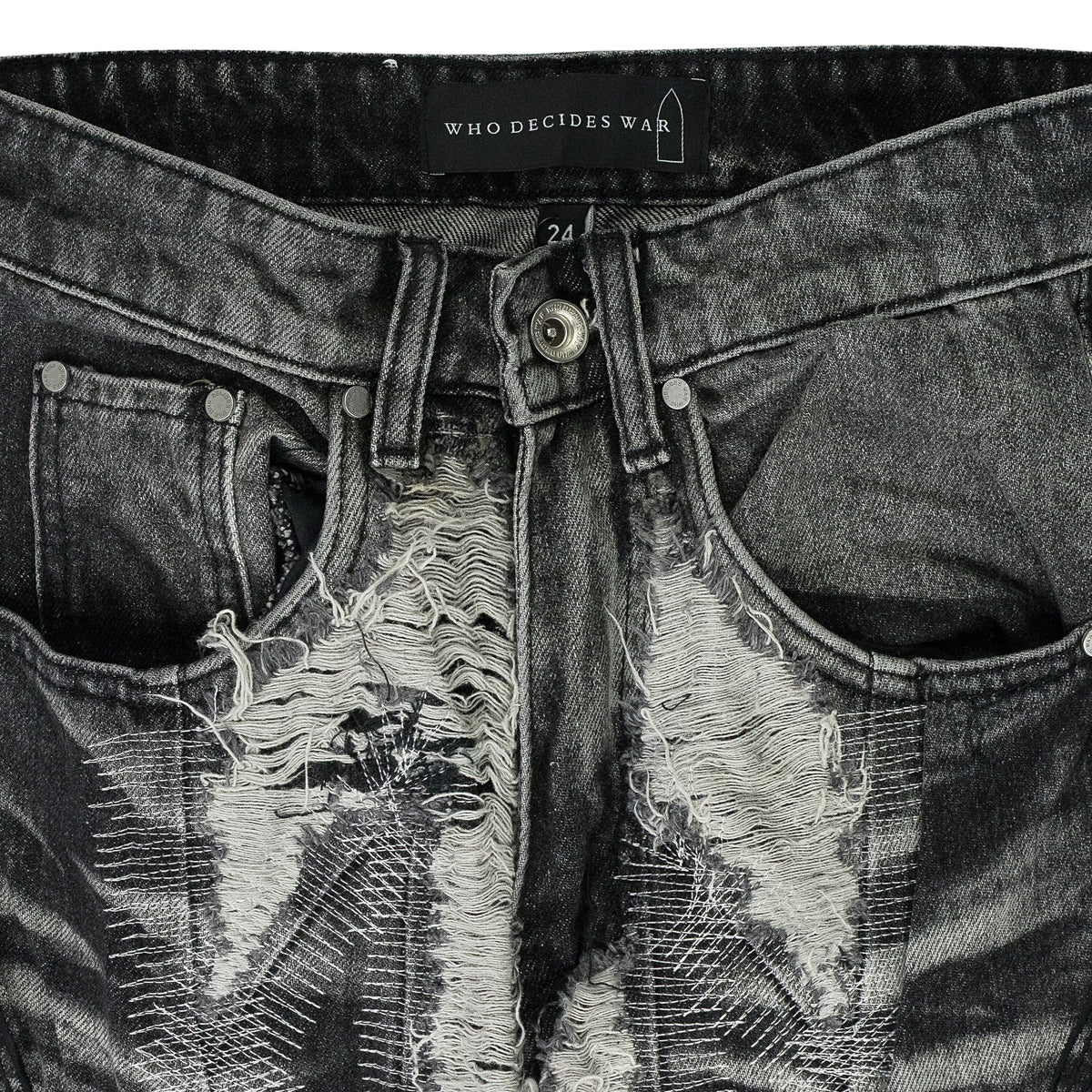 BLACK PATH WIDE-LEG JEANS