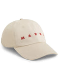Marni baseball cap in Bio-Gabardine with embroidered Logo