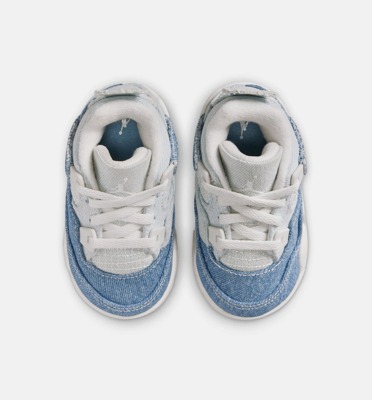 Air Jordan 4 Retro Worn Blue Baby & Toddler Sneakers - Sail / Worn Blue / Metallic Gold