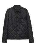 Prada quilted shirt jacket in cashmere