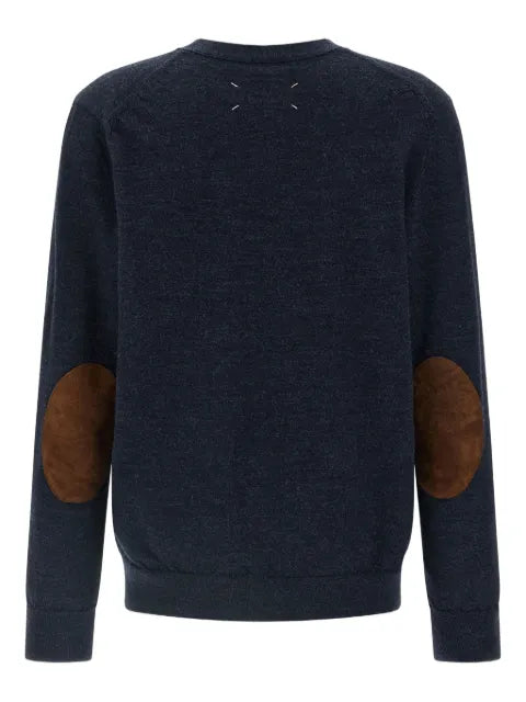 Maison Margiela elbow patch wool cardigan