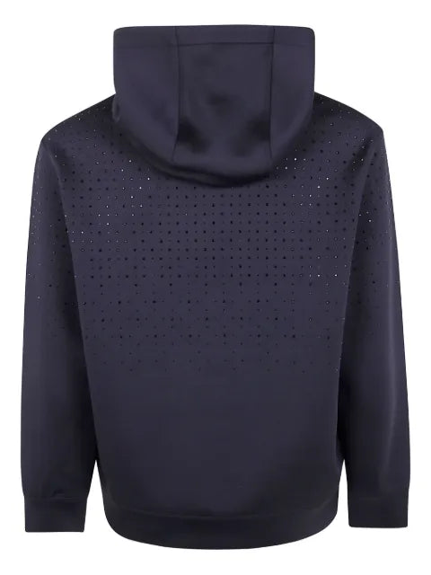 Emporio Armani crystal-embellished hoodie