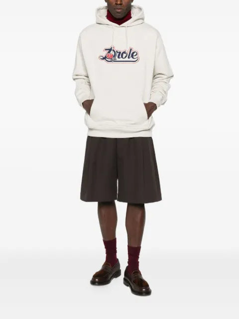 Drôle De Monsieur rose-embellished hoodie