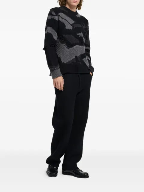 Barrie patterned-intarsia sweater