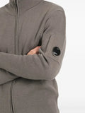 C.P. Company cotton crepe half zip sweater