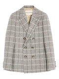 Valentino Garavani double-breasted check-pattern blazer