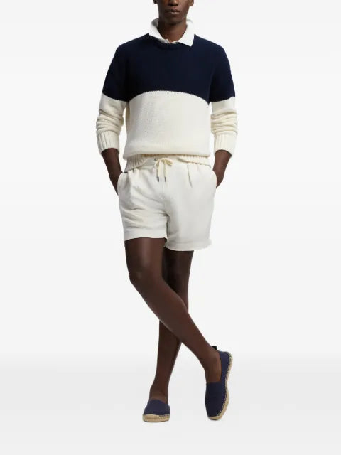 Ralph Lauren Purple Label colourblock crew neck sweater