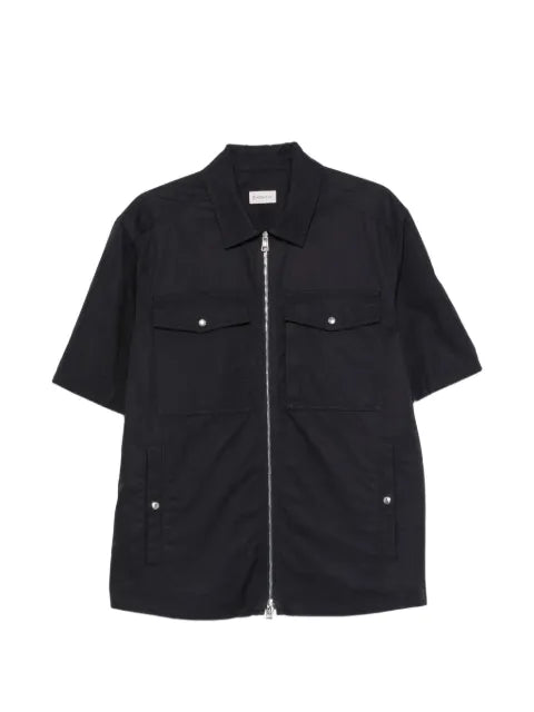 Moncler zip-up short-sleeve overshirt