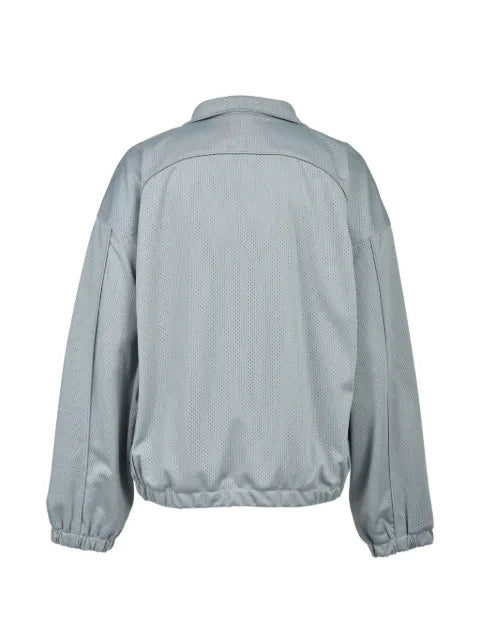 BREATH mesh logo-embroidered jacket