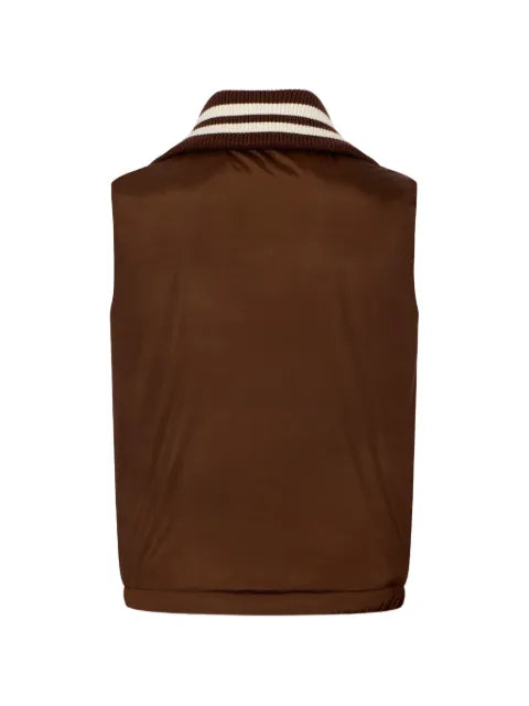 DSQUARED2 hybrid studded cropped vest