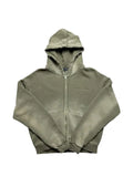 Thirteen Studios faded-effect flag-print hoodie