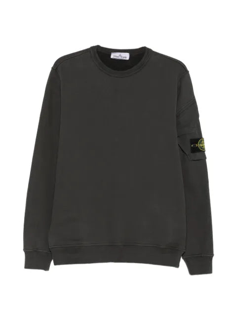 Stone Island sleeve-pocket ribbed-trim sweatshirt