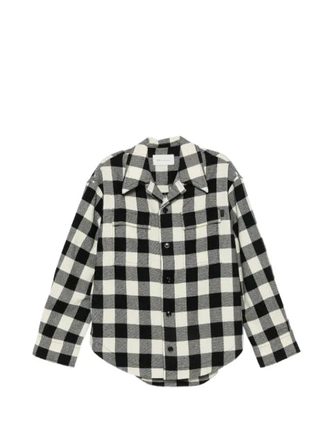 AMI Paris check-pattern button-up shirt