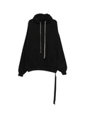 Rick Owens DRKSHDW Hun strap-detail hoodie