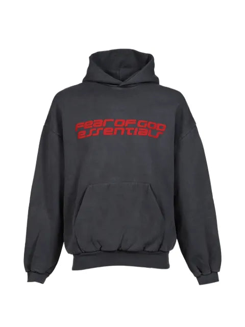 ESSENTIALS logo-print cotton hoodie