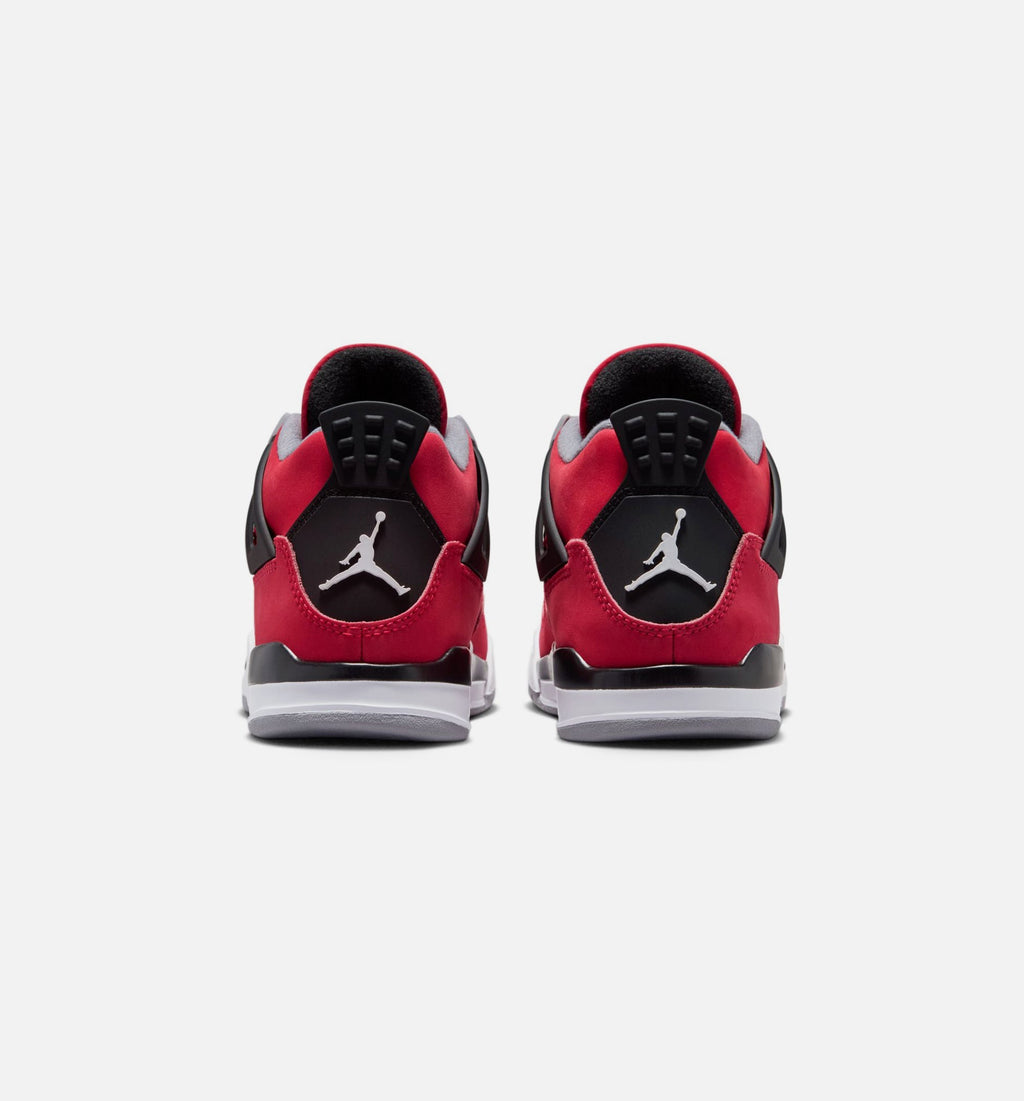 Air Jordan 4 Retro 'Toro Bravo' Preschool - Fire Red/White/Black/Cement Grey