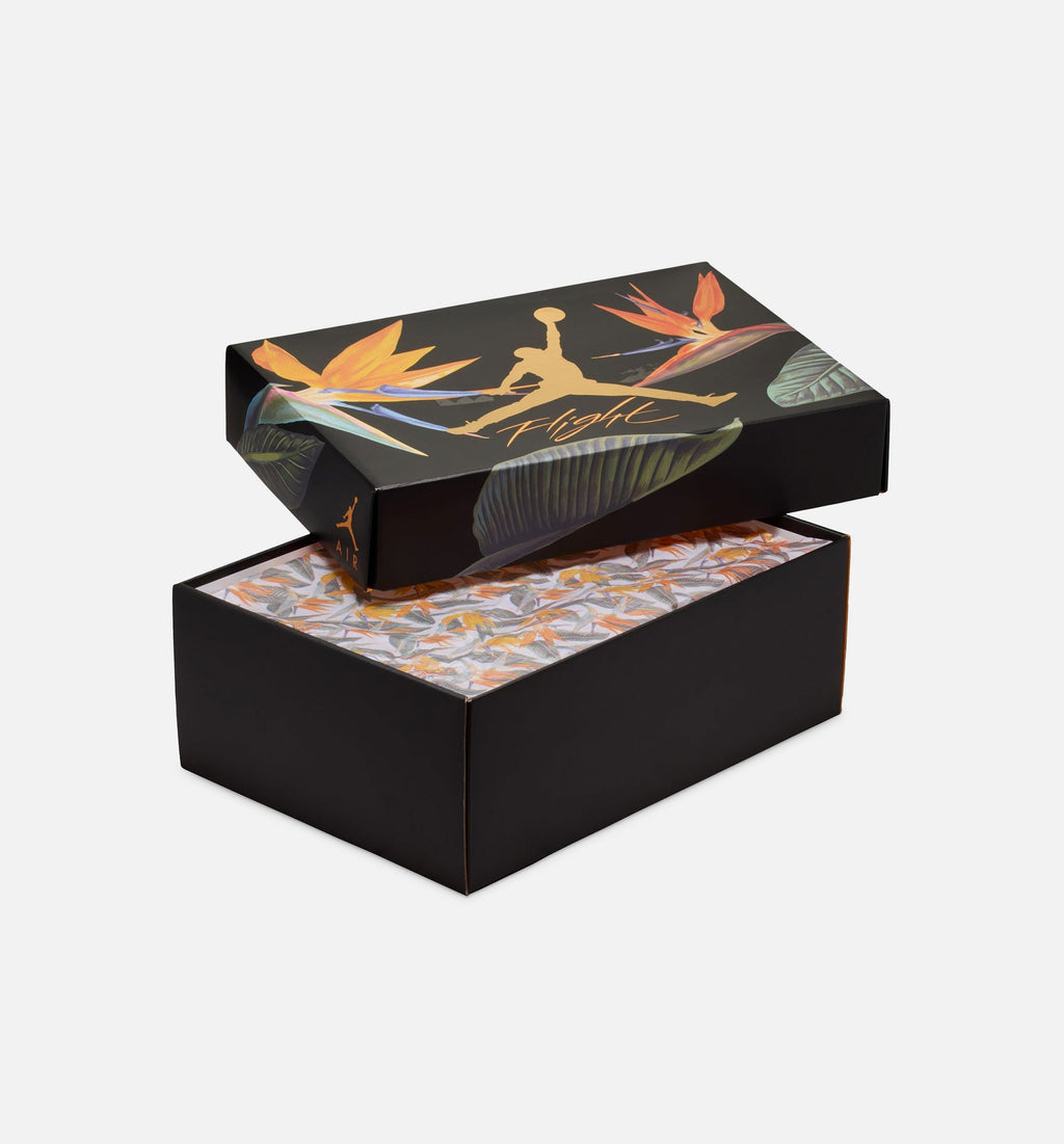 Air Jordan 4 Retro Birds of Paradise Women's Lifestyle Shoe – Coconut Milk/Metallic Gold/Muslin/Bright Mango/Sundial/Black