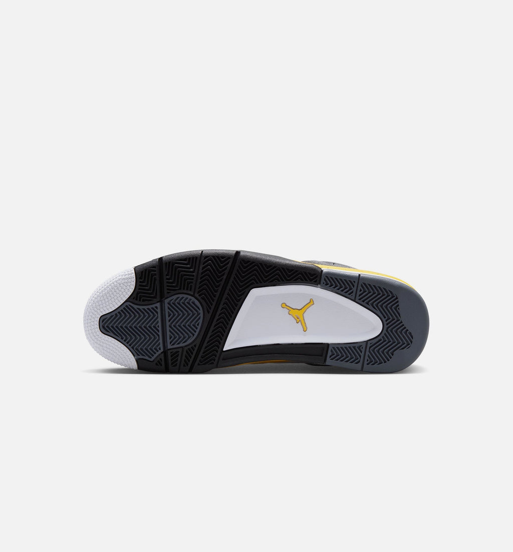 Air Jordan 4 Retro Rare Air Tour Yellow Men's Lifestyle Shoes - White/Dark Blue Grey/Black/Tour Yellow