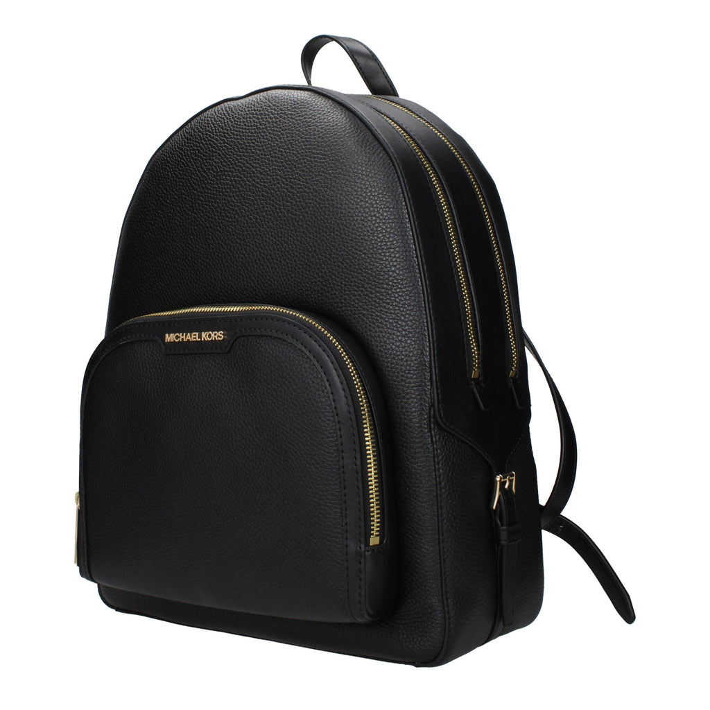 Black Leather Backpack