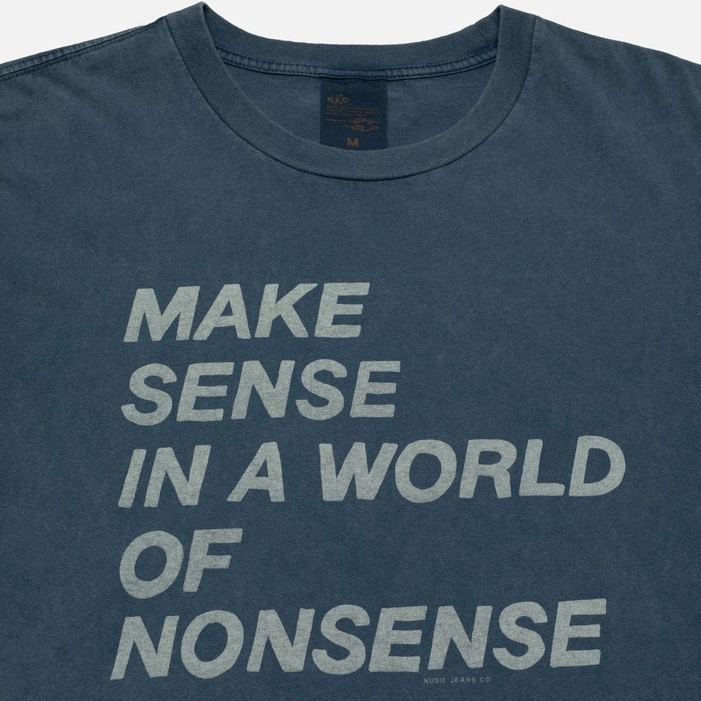 Nudie Jeans Roy T-Shirt Make Sense: Antracite