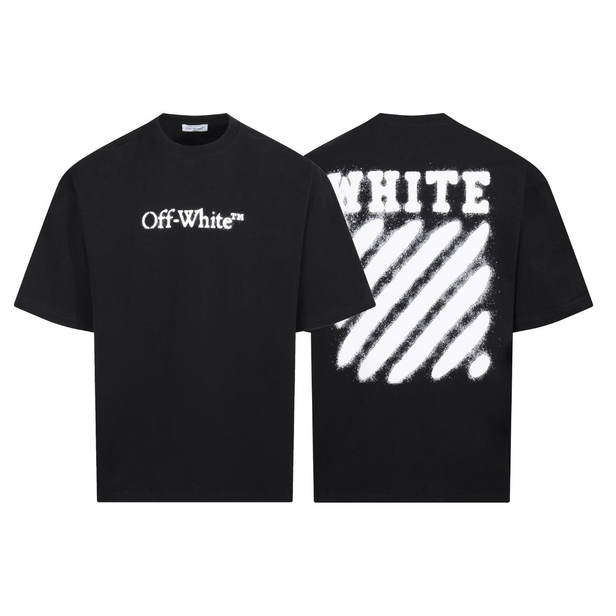 Off White Arrow Print Crew Neck Short Sleeve T Shirt Unisex
