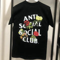 ASSC Black Tee – Rose Floral Print