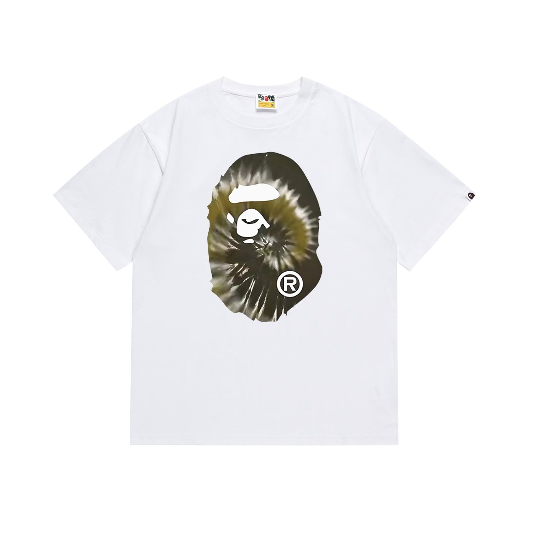 BAPE Tie-Dye Ape-Head Graphic T-Shirt