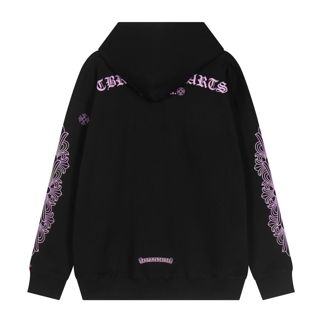 Chrome Hearts Pink Gothic Graphic Hoodie