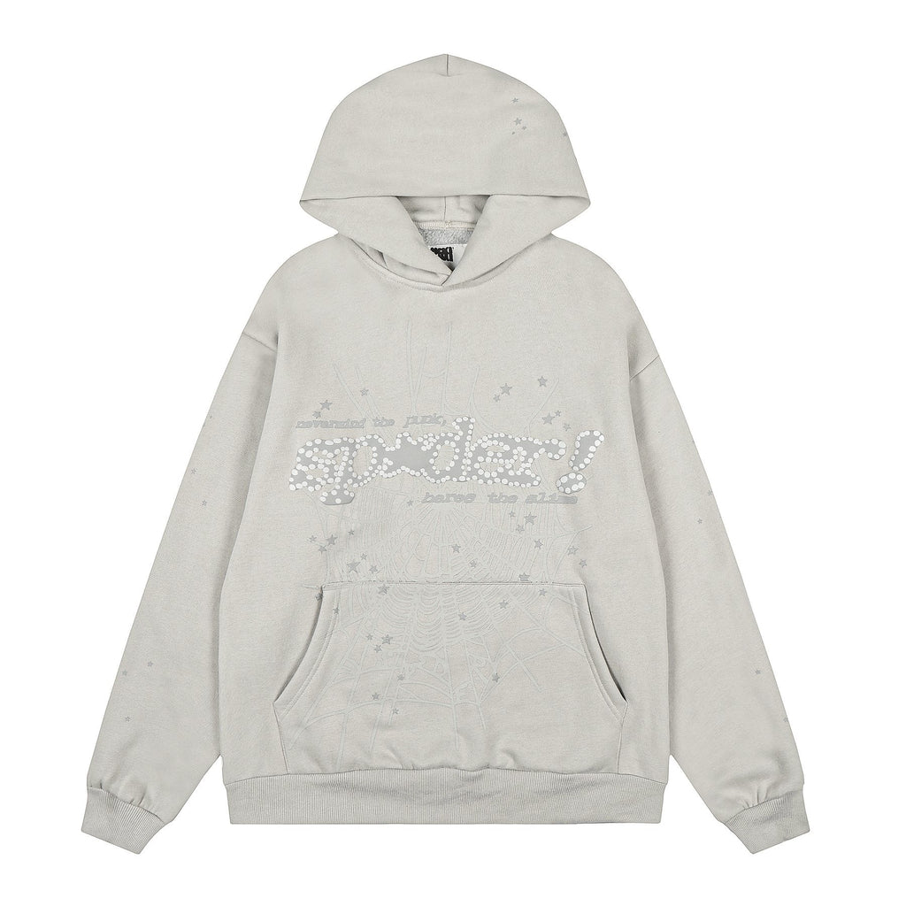 Sp5der Rhinestone Star Hoodie & Sweatpants Set