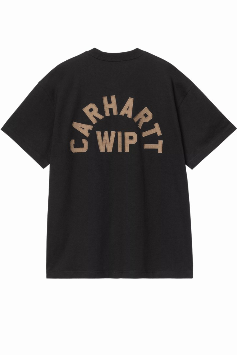CARHARTT WIP ARCH SCRIPT T-SHIRT Black / H Brown