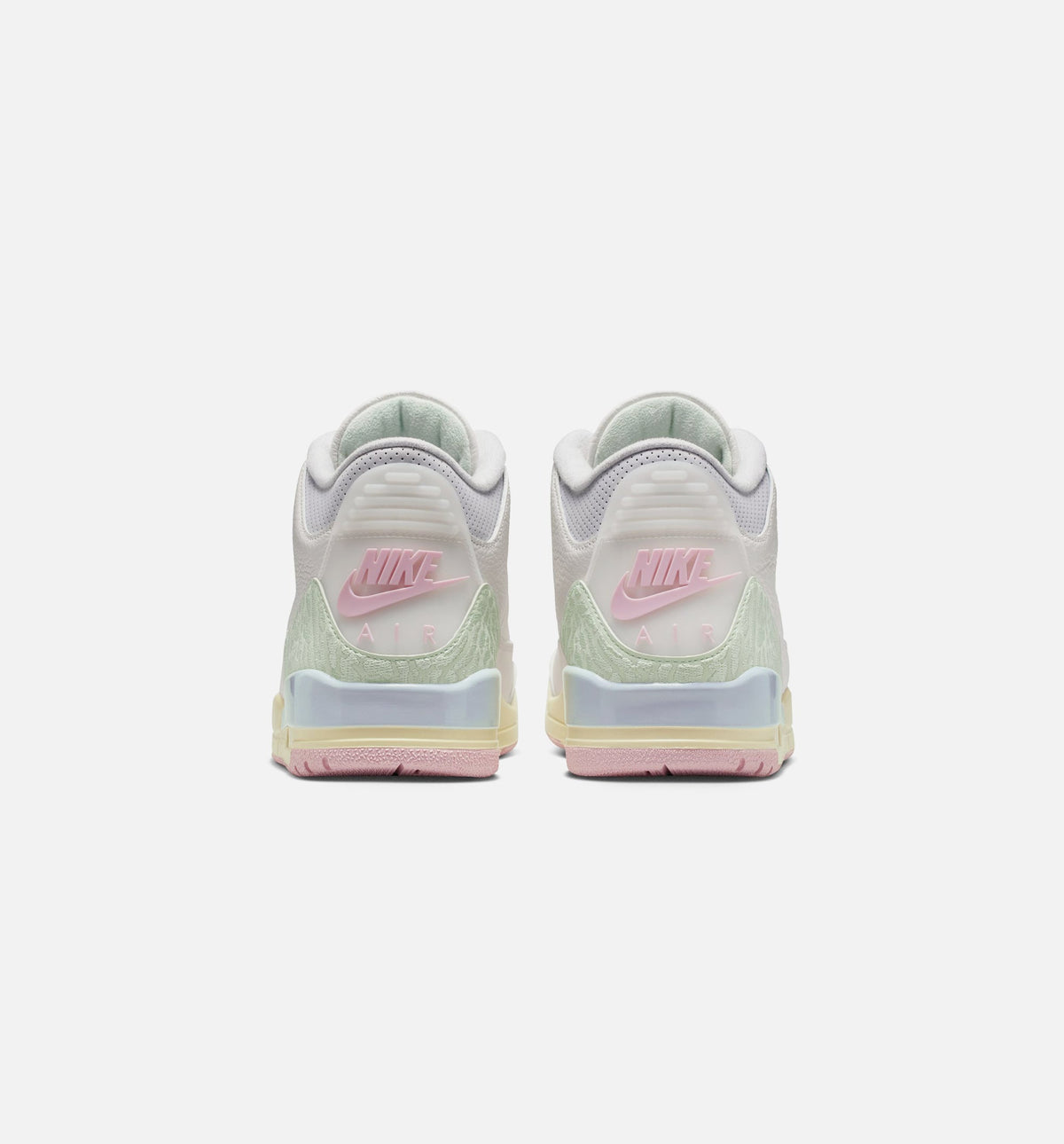 Air Jordan 3 Retro 'Sail and Jade Aura' - Men's Lifestyle Sneaker (Sail/Jade Aura/Aura/Iced Carmine)