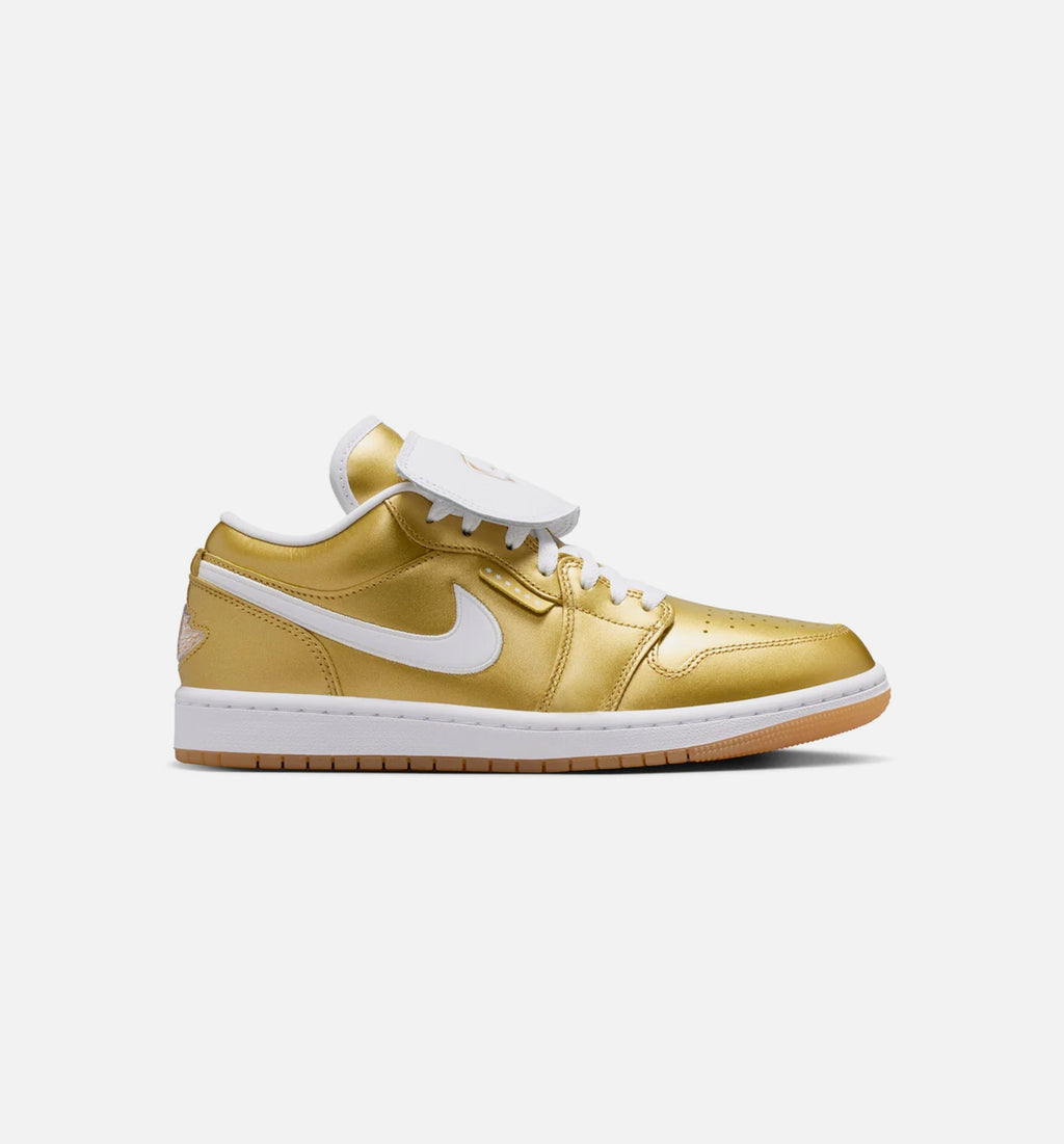 Air Jordan 1 Low Women's Shoe – Gold/White/Gum Yellow