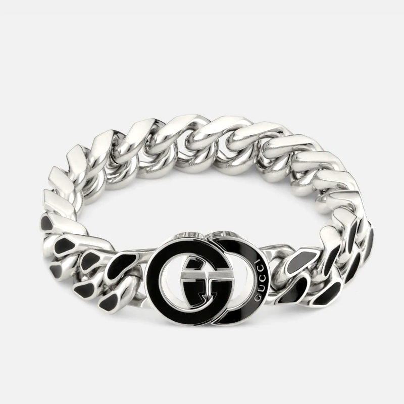 Gucci Magnetic Black Enamel Bracelet