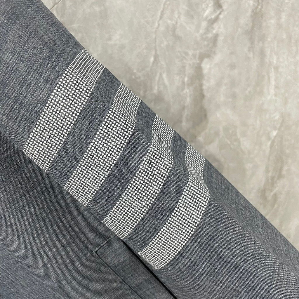Men's 4 - Bar Casual Jacket with Signature Grosgrain Detail | Thom Browne