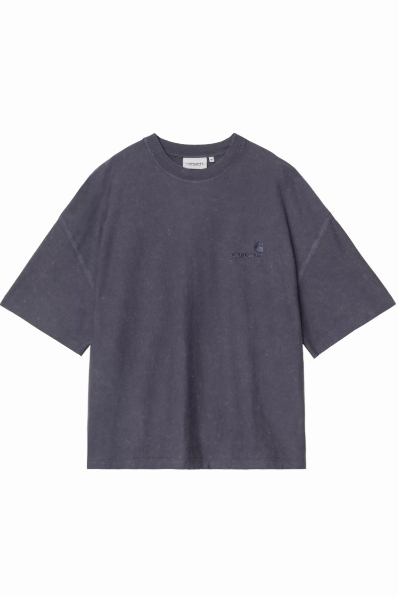 CARHARTT WIP LAMBERT T-SHIRT Dark Navy Moon