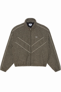 OBEY LEISURE TRAINING JACKET Abbey Stone plaid