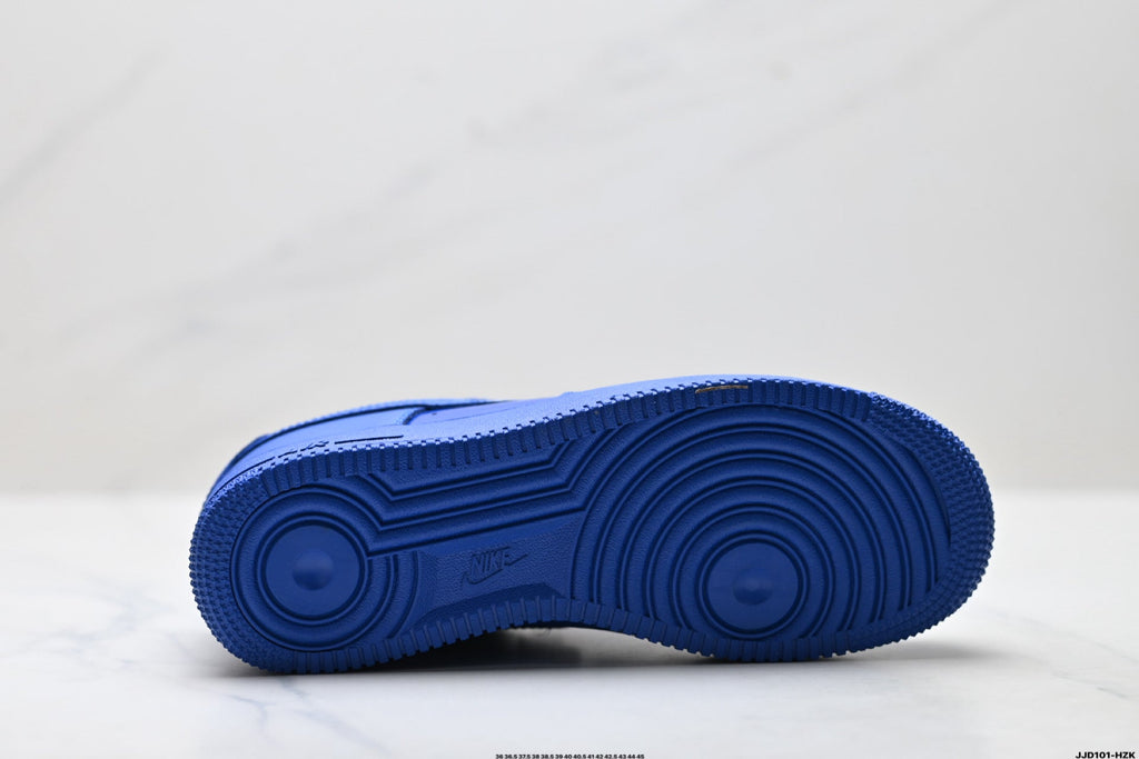 Nike Air Force 1 Low Royal Blue Tonal Unisex Sneakers Style 01