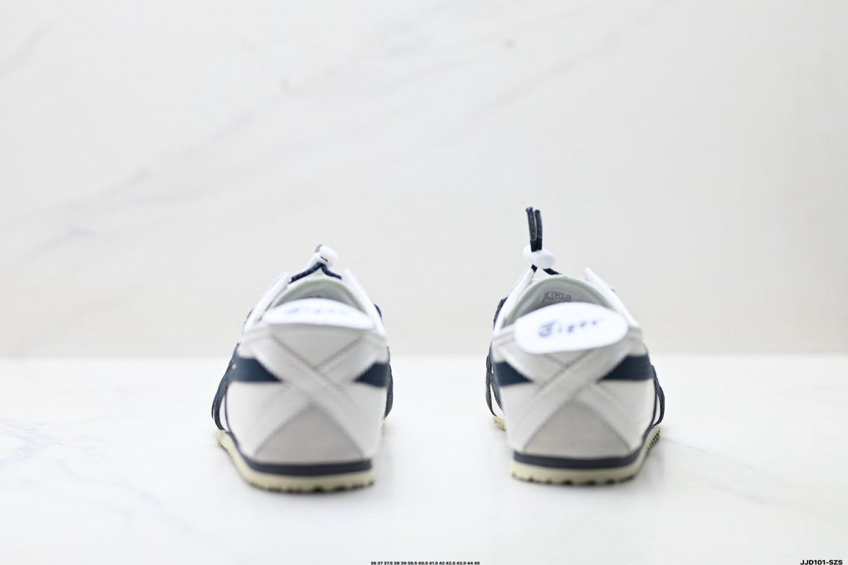 Onitsuka Tiger Retro Low Top White Navy Rope Lace Unisex Shoes Style 13