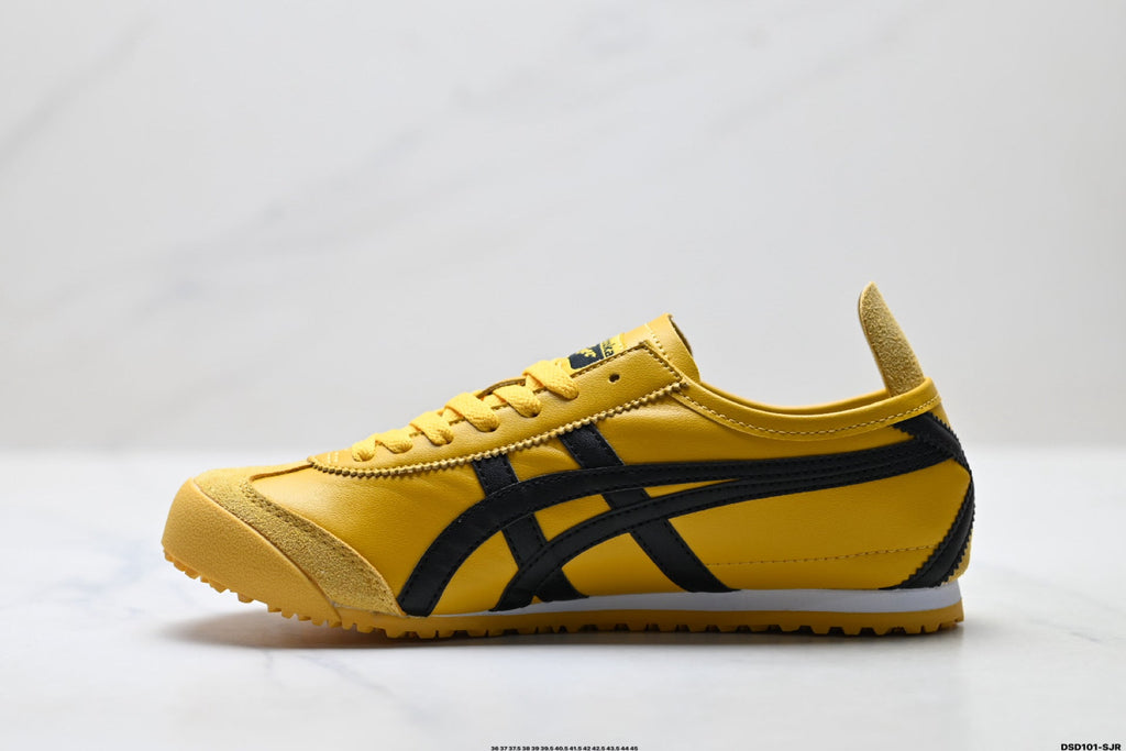 Onitsuka Tiger Retro Low Top Yellow Black Unisex Shoes Style 07