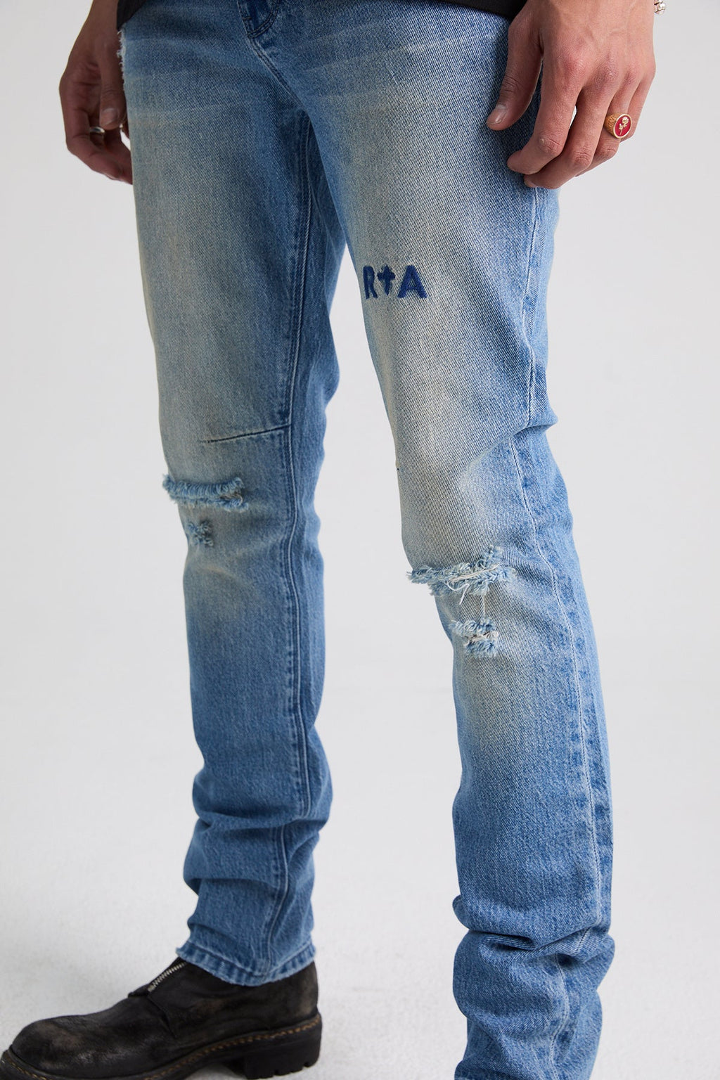 RTA Blue Haze Triple Cross Bryant Denim