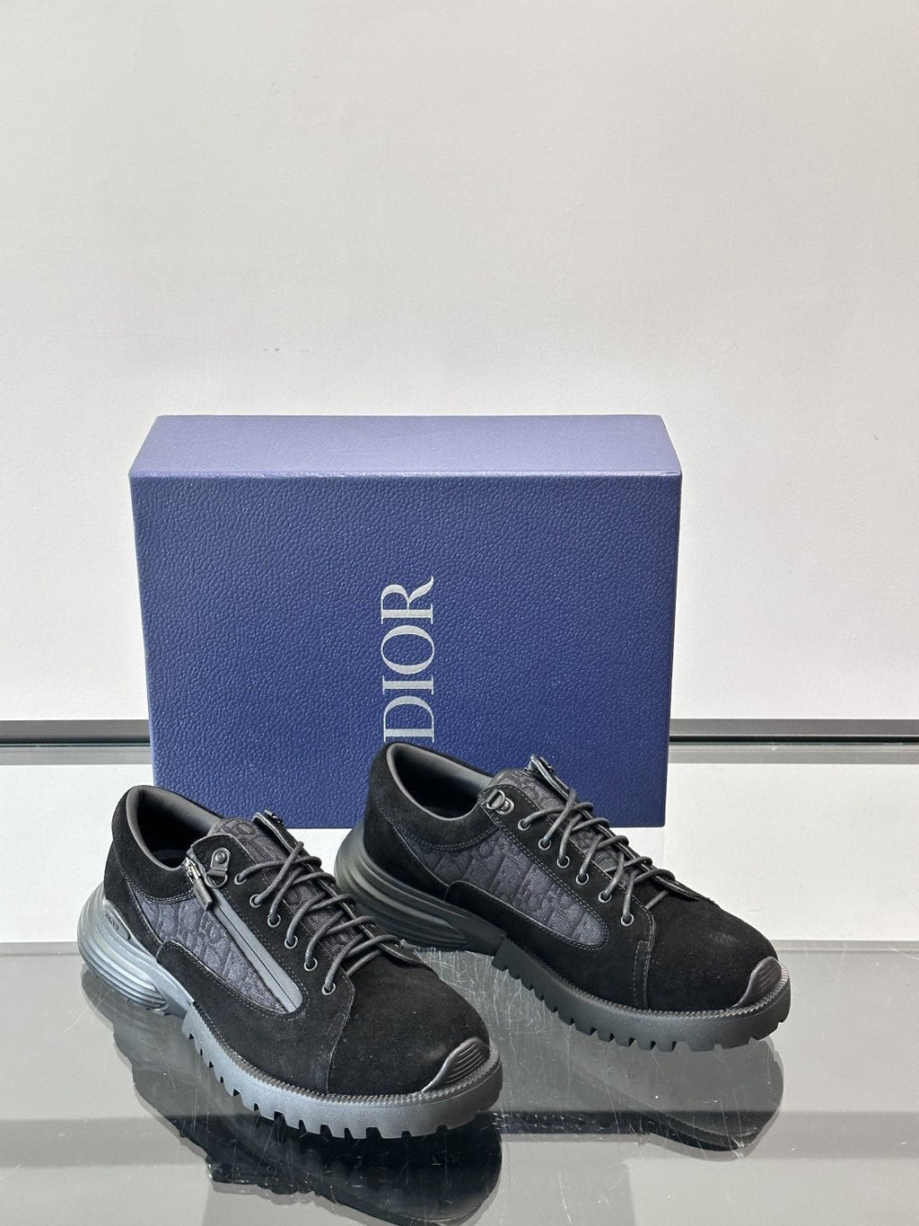 Dior Black Lace-Up Derby Shoes